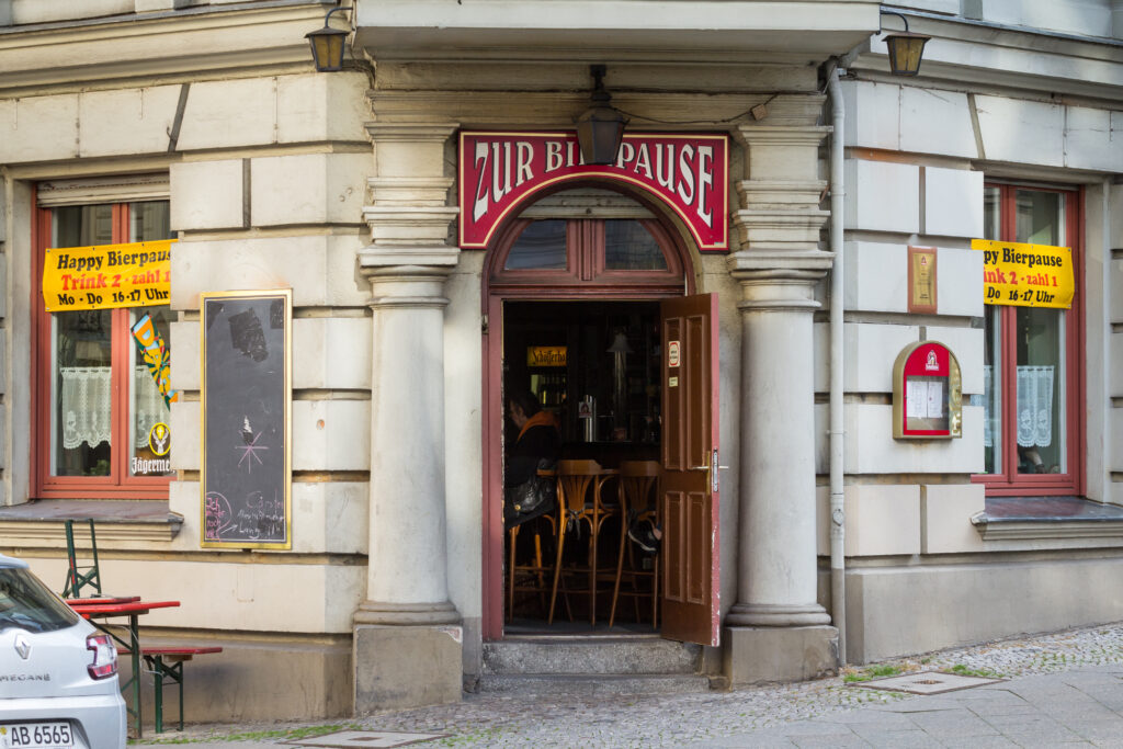 Eck- und Kiezkneipe „Zur Bierpause“ in Berlin-Kreuzberg